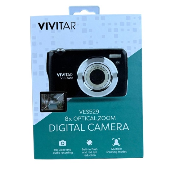 Digital Camera Vivitar VES 529 8X Optical Zoom HD Video and Audio Recording NEW - Picture 1 of 5